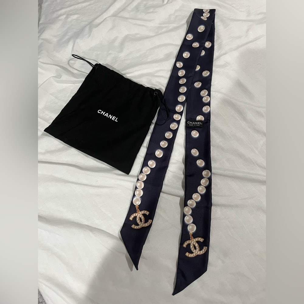 Chanel Silk Twilly Bandeau
